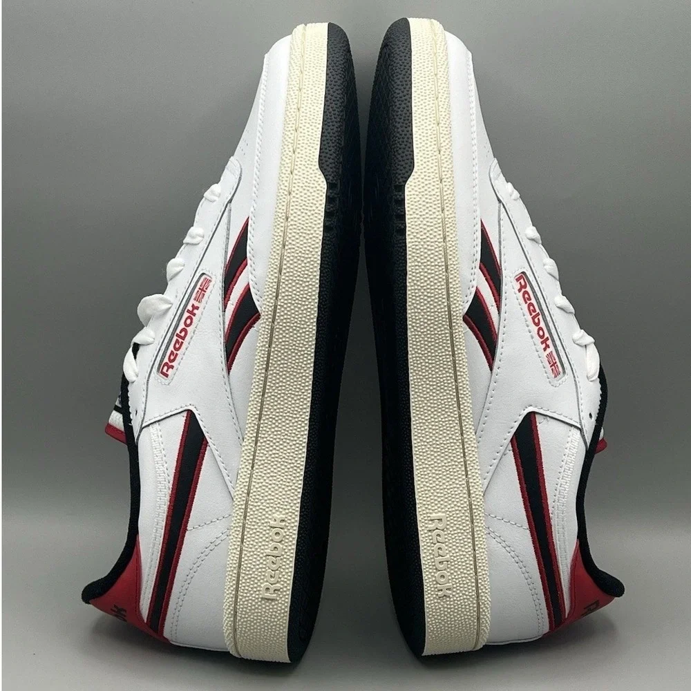 Reebok Classic Club C Revenge White Red Retro Shoes - Men's Size 11 NEW - Picture 5 of 8